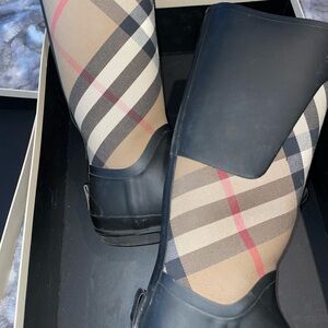 Burberry rain boots